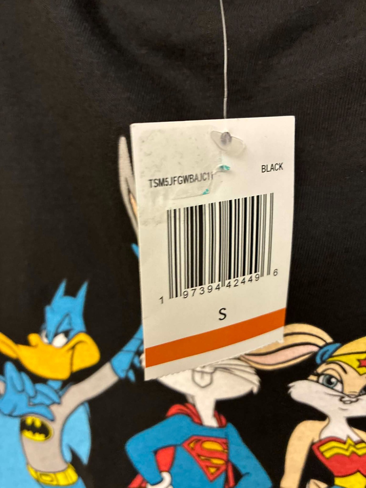 Looney Tunes DC Comics Superhero T Shirt Womens S Bugs Bunny Batman NWT