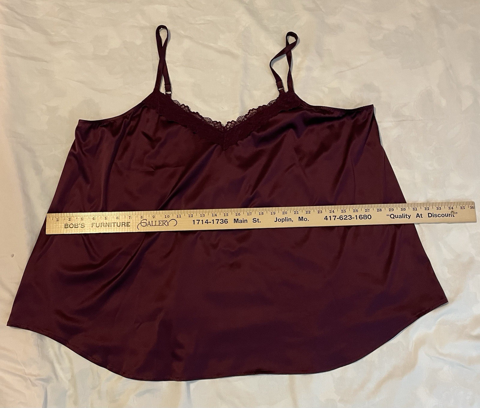Torrid Spaghetti Strap Cami Tank, Size 4 Deep Burgundy Polyester Silky Soft