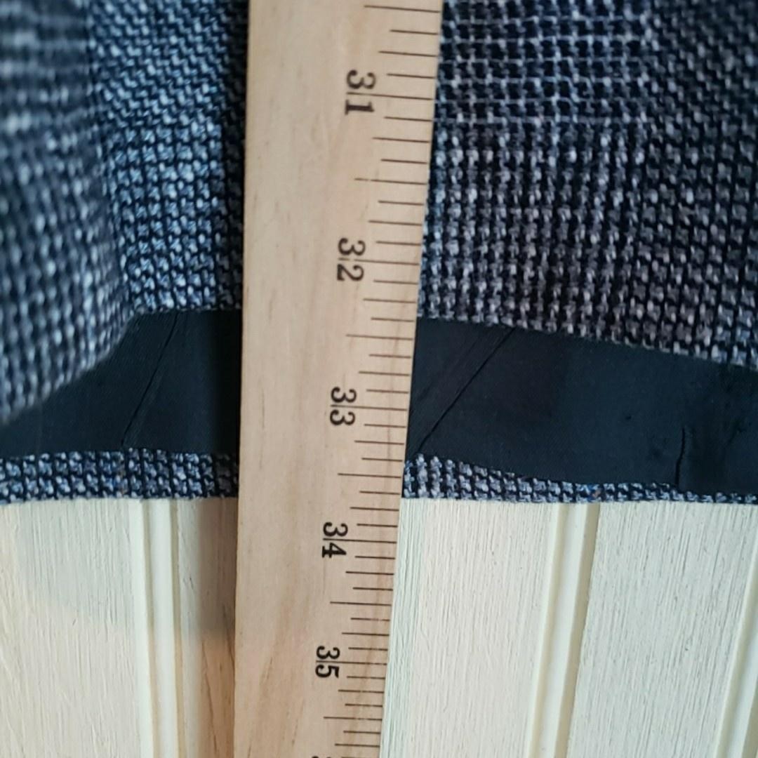 Stafford Blazer Mens 42 Gray Check Polyester Wool Silk Tweed Sport Coat USA