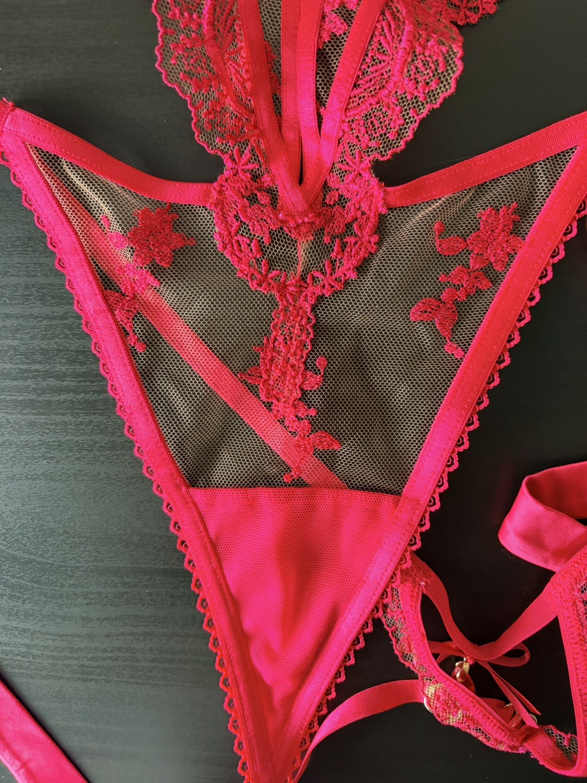 New Honey Birdette Madison Raspberry Bodysuit Playsuit Size Small