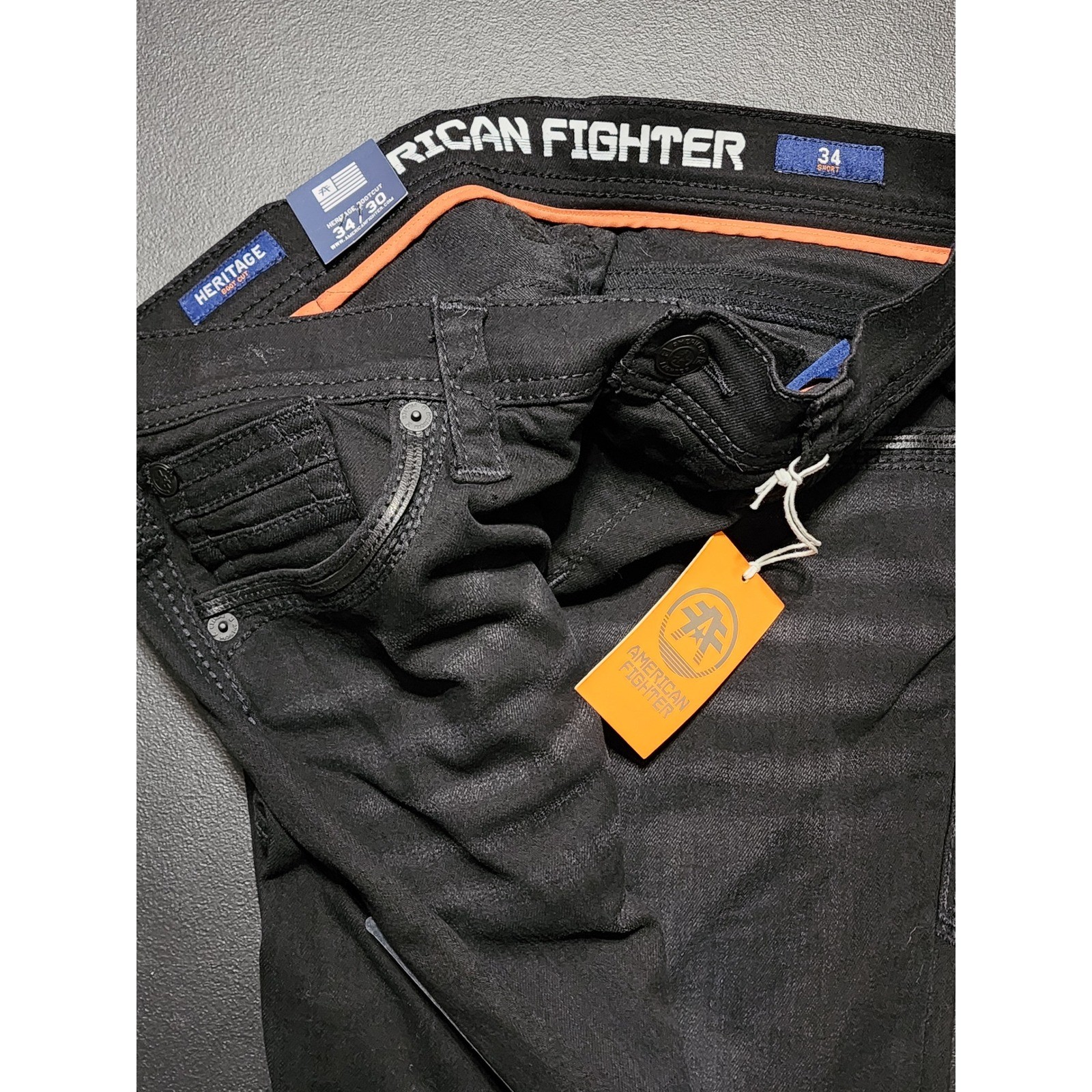 American Fighter Heritage Trent Bootcut Jeans 34×30 Black