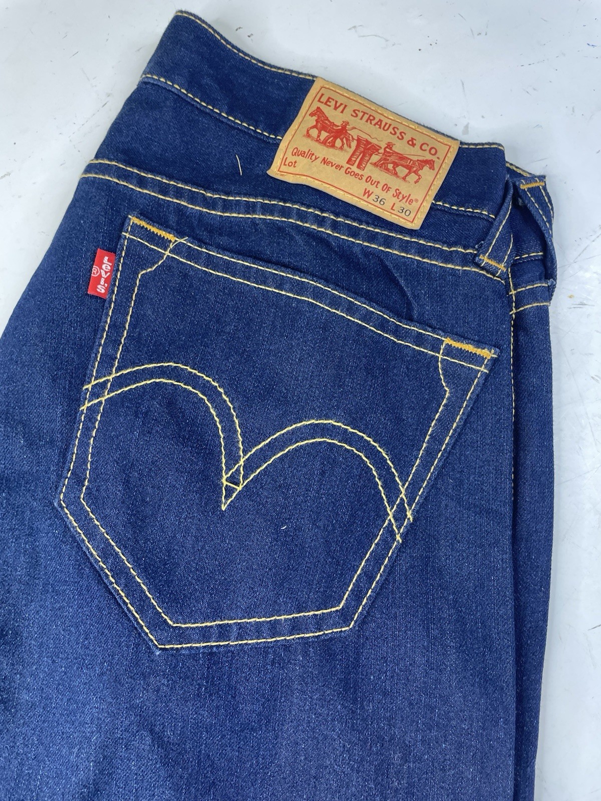 NWT Levis Type 1 Jeans Vintage Y2K Wide Leg Baggy Real Loose Skater Size 36×30