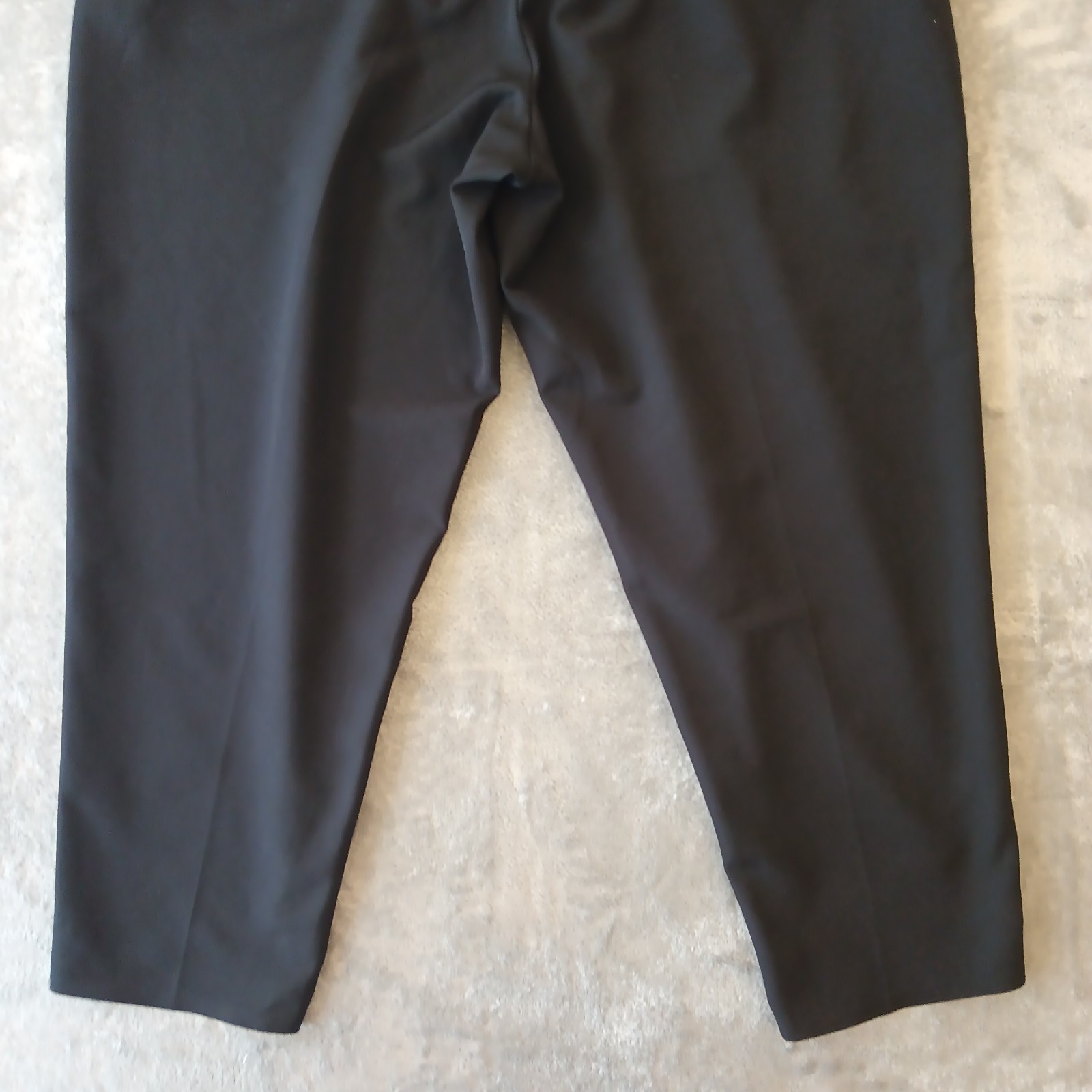 Athleta Ankle Pants Womens Size 18 Black Pull On 40×27.5 Zipped Pockets