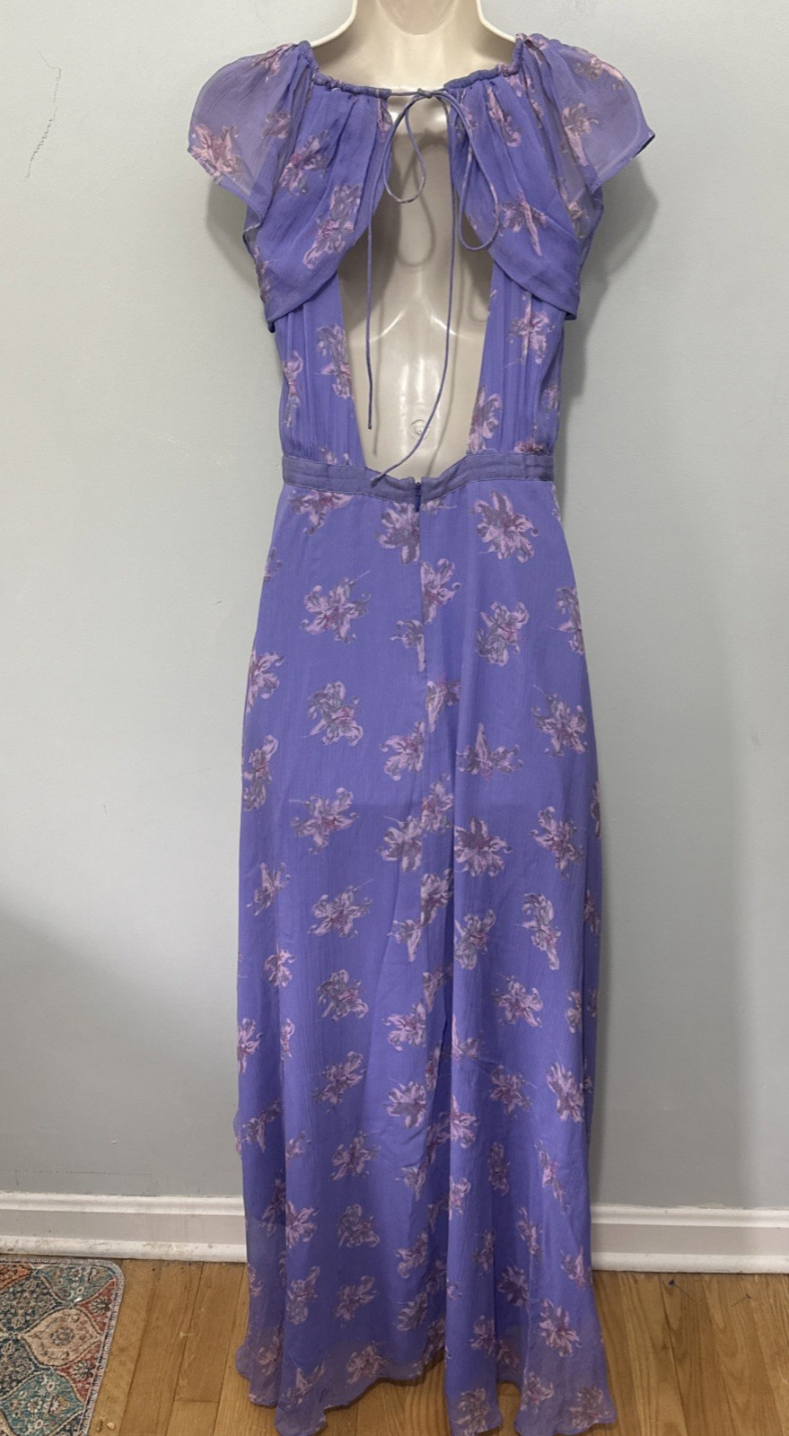 Elizabeth And James Dress 2 Purple Silk Sandy Hi Low Maxi Fairy Boho Chic ASO