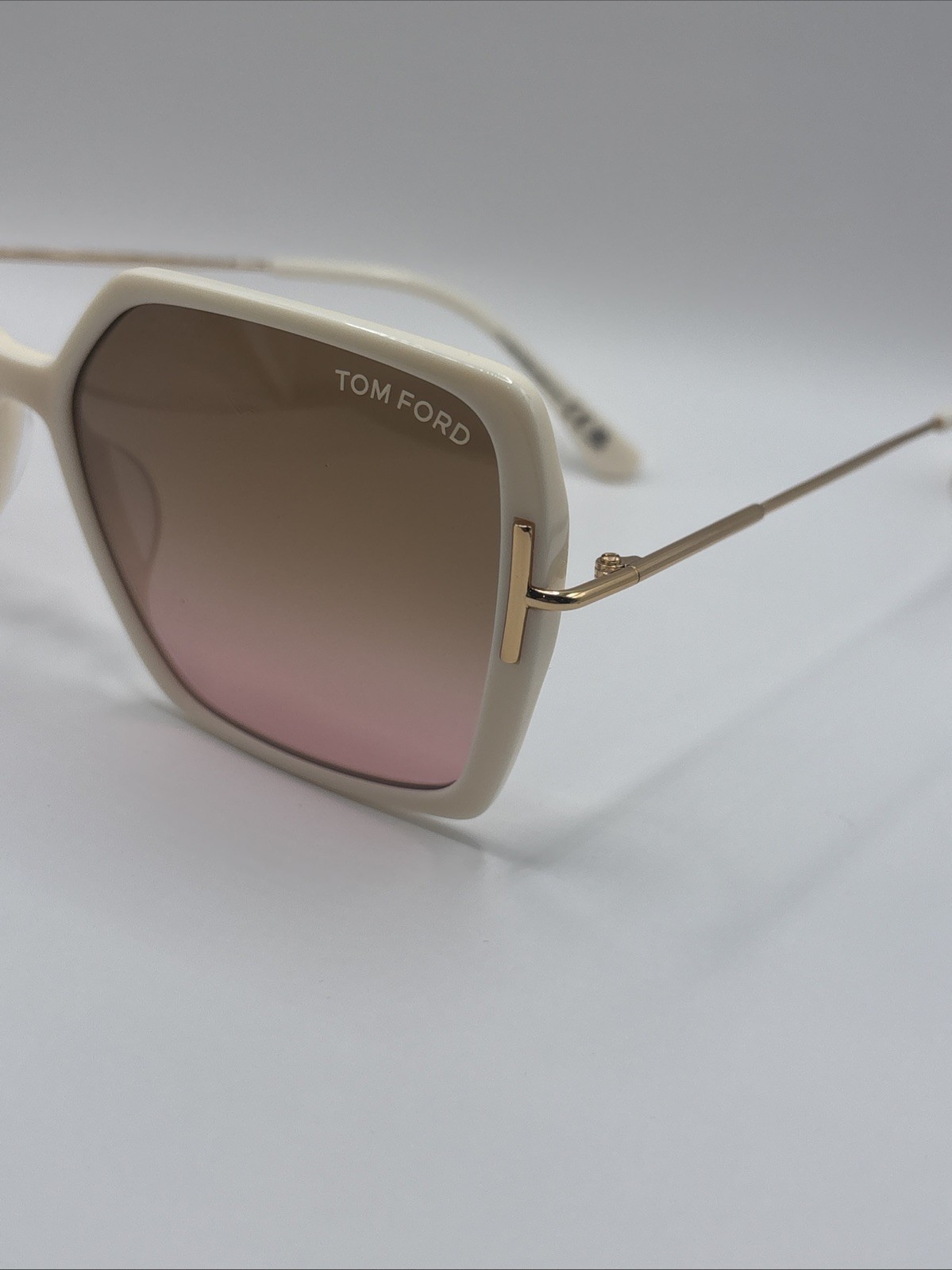 Tom Ford Joanna FT1039 25F Ivory Gradient Brown 59 mm Women’s Sunglasses