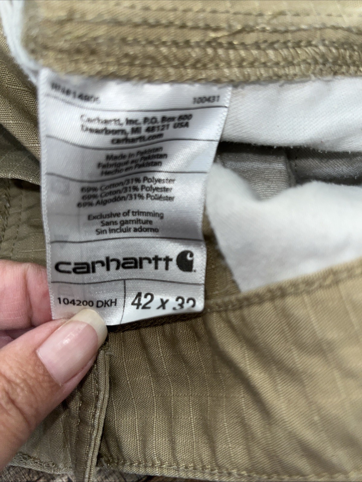 Men’s Carhartt Force® Relaxed Fit Ripstop Cargo Work Pant (2191)