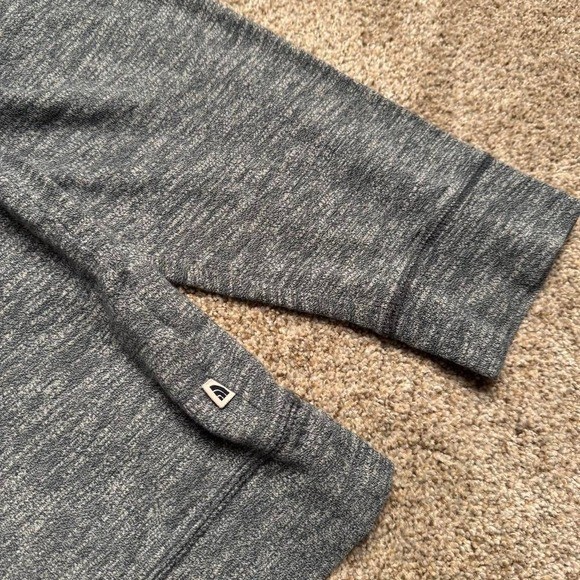 GREY NORTH FACE SINGLE BUTTON CLOSURE RAGLAN SLUB LONG SLEEVE