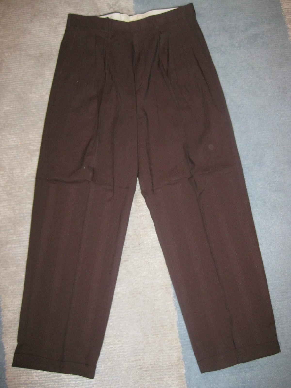 Mens Pants Unique Brown Dress Cuffed 32 34 36 38 40 X 32 Style #3 NEW