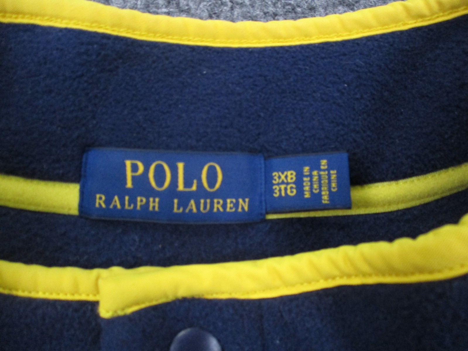 Polo Ralph Lauren Jacket Men 3XB Flag Fleece Camo Pony Logo Pullover RLPC67