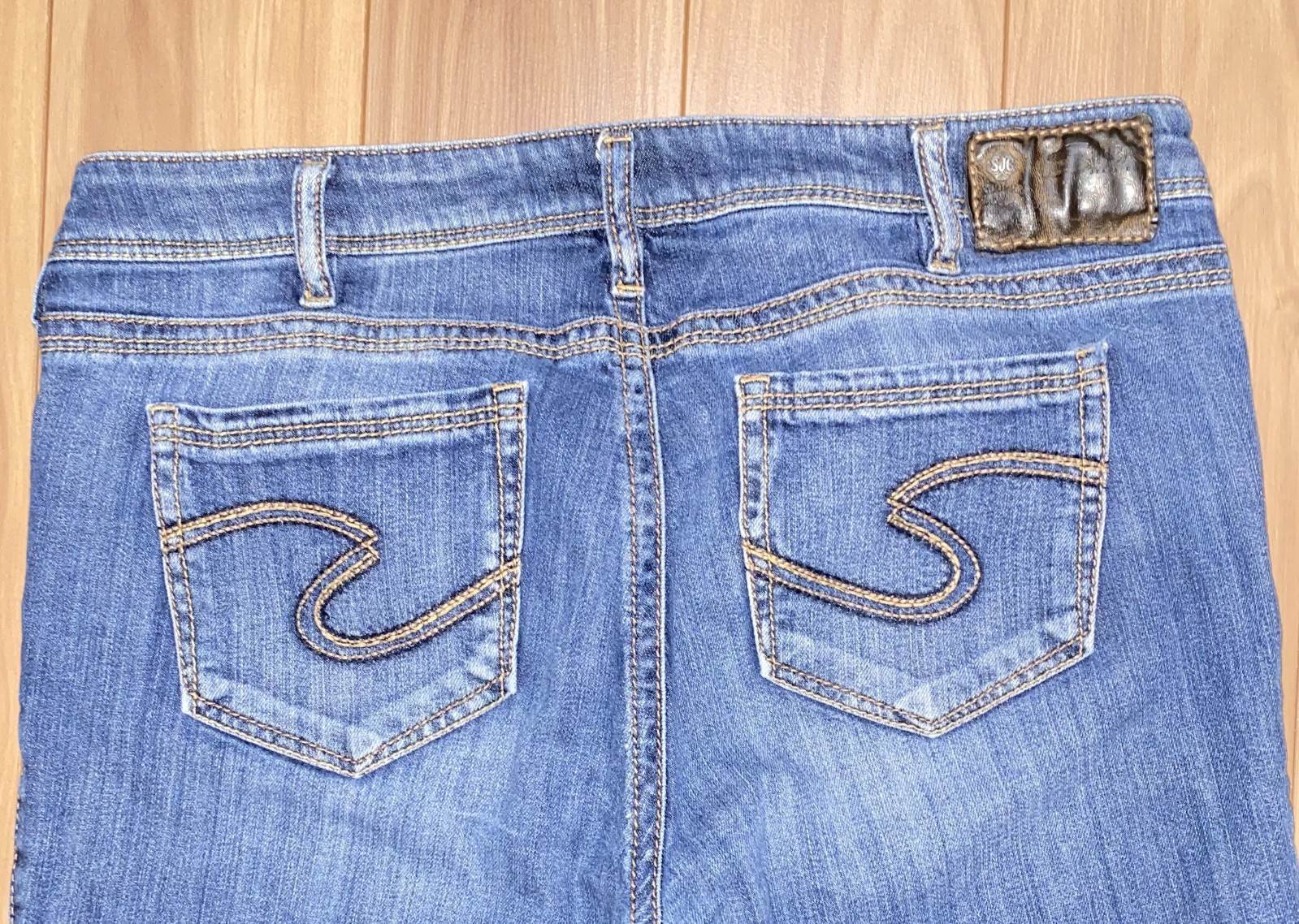 Silver Jeans Suki Mid-Rise Bootcut Jeans Women’s Size 16/33L Blue Denim Stretch