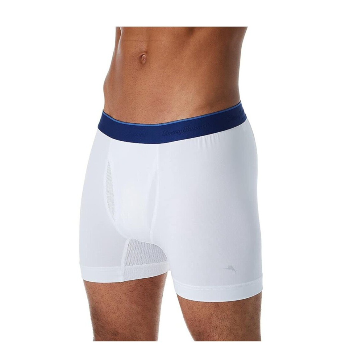 2 Pack Tommy Bahama Mesh Tech Boxer Briefs Underwear Size M $58 Navy & White