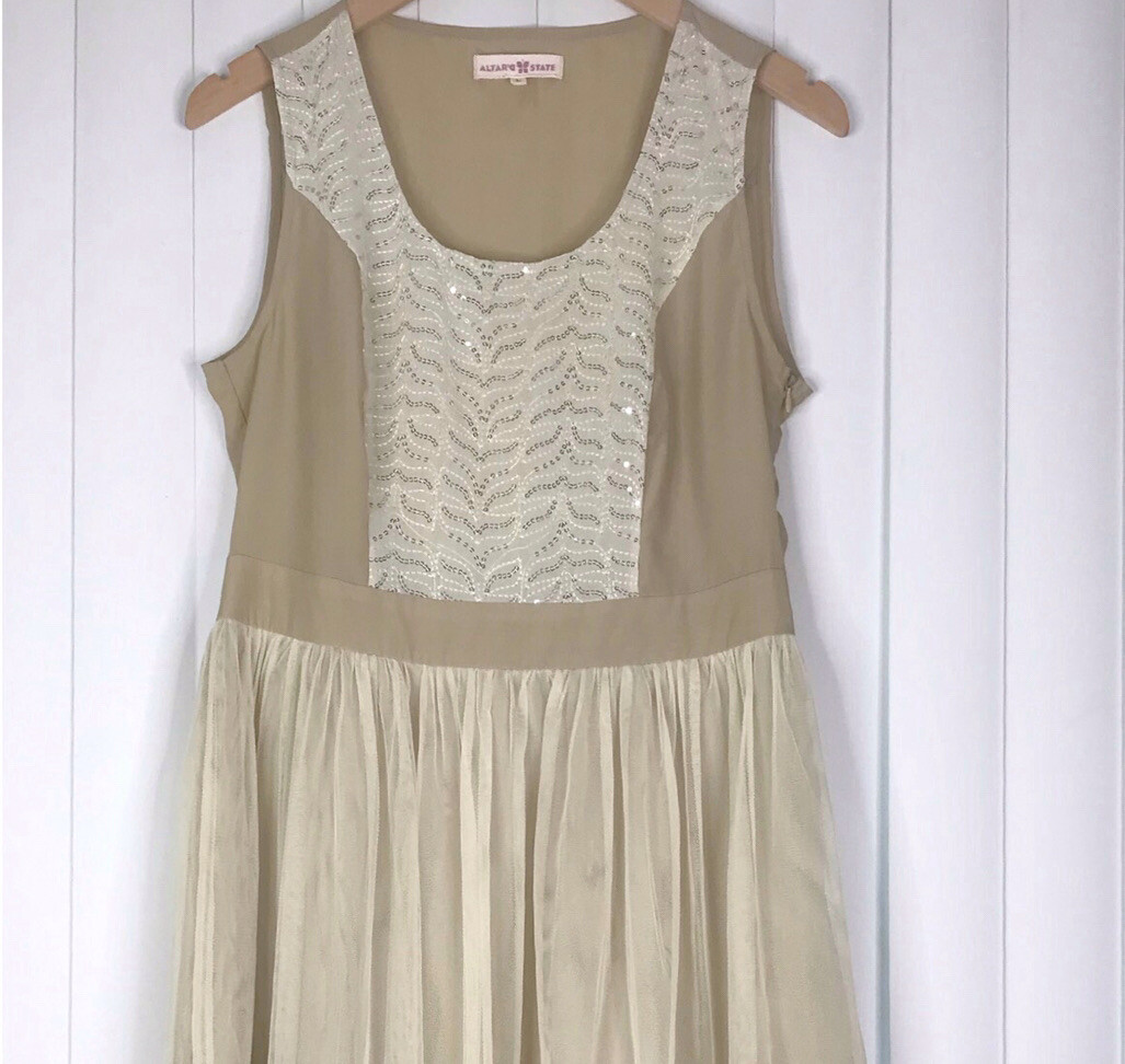 Altar’d State Sequins Tulle Fancy Dress Whimsy FairyCore SZ L Dance Party Dance