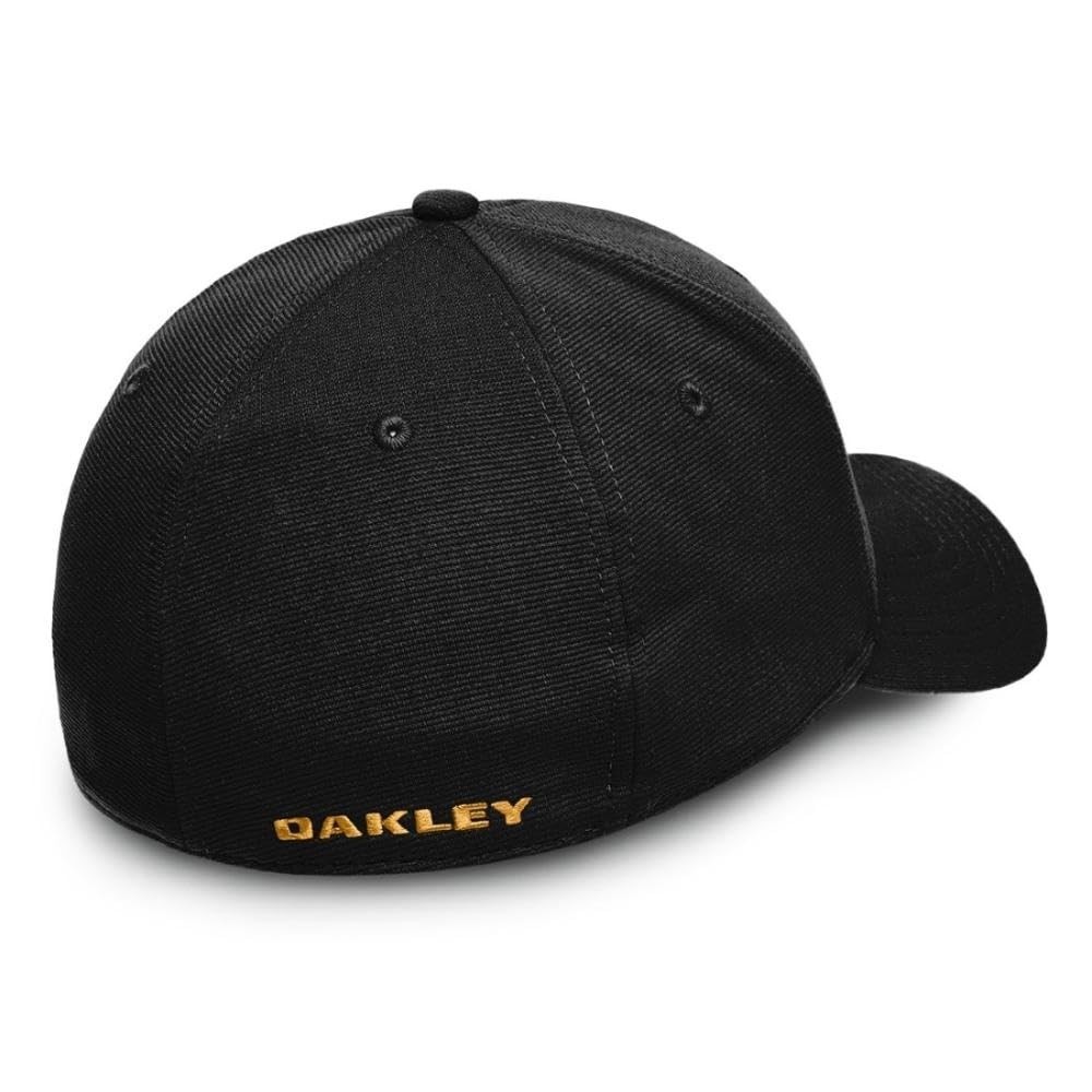 Oakley Unisex Adult TINCAN Cap Hat, Blackout/Pure Gold, Small-Medium US
