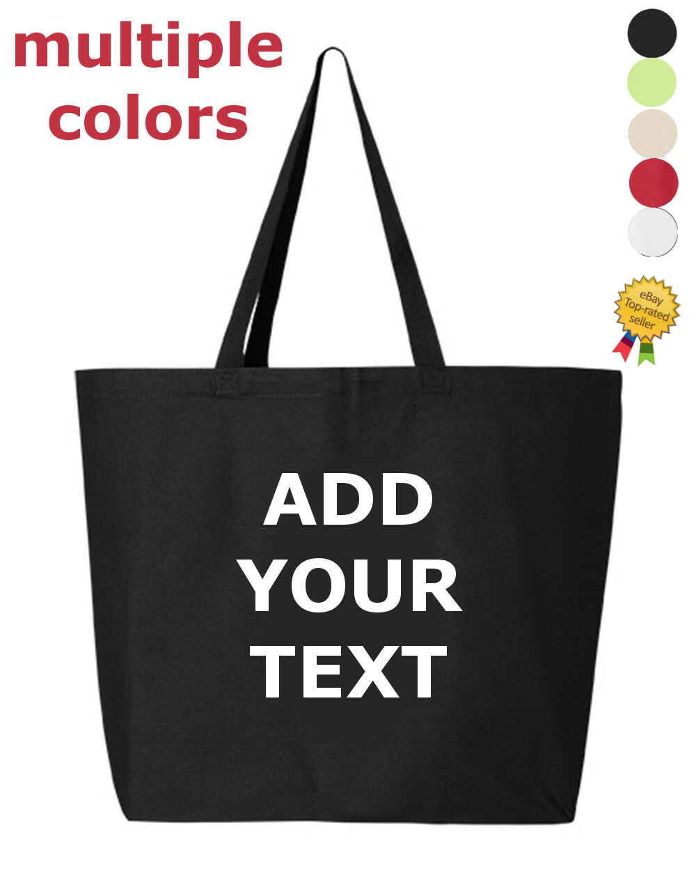 Personalized Tote Bag 25L Jumbo Size Gifts Canvas Bags Custom Printed Reusable