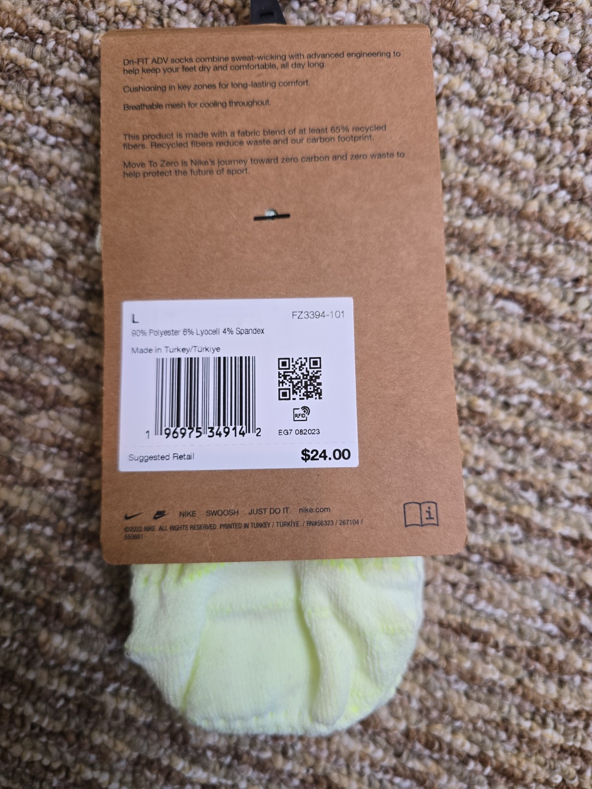 NWT! Nike Unicorn No Show Socks Women’s 10-13 sz Large