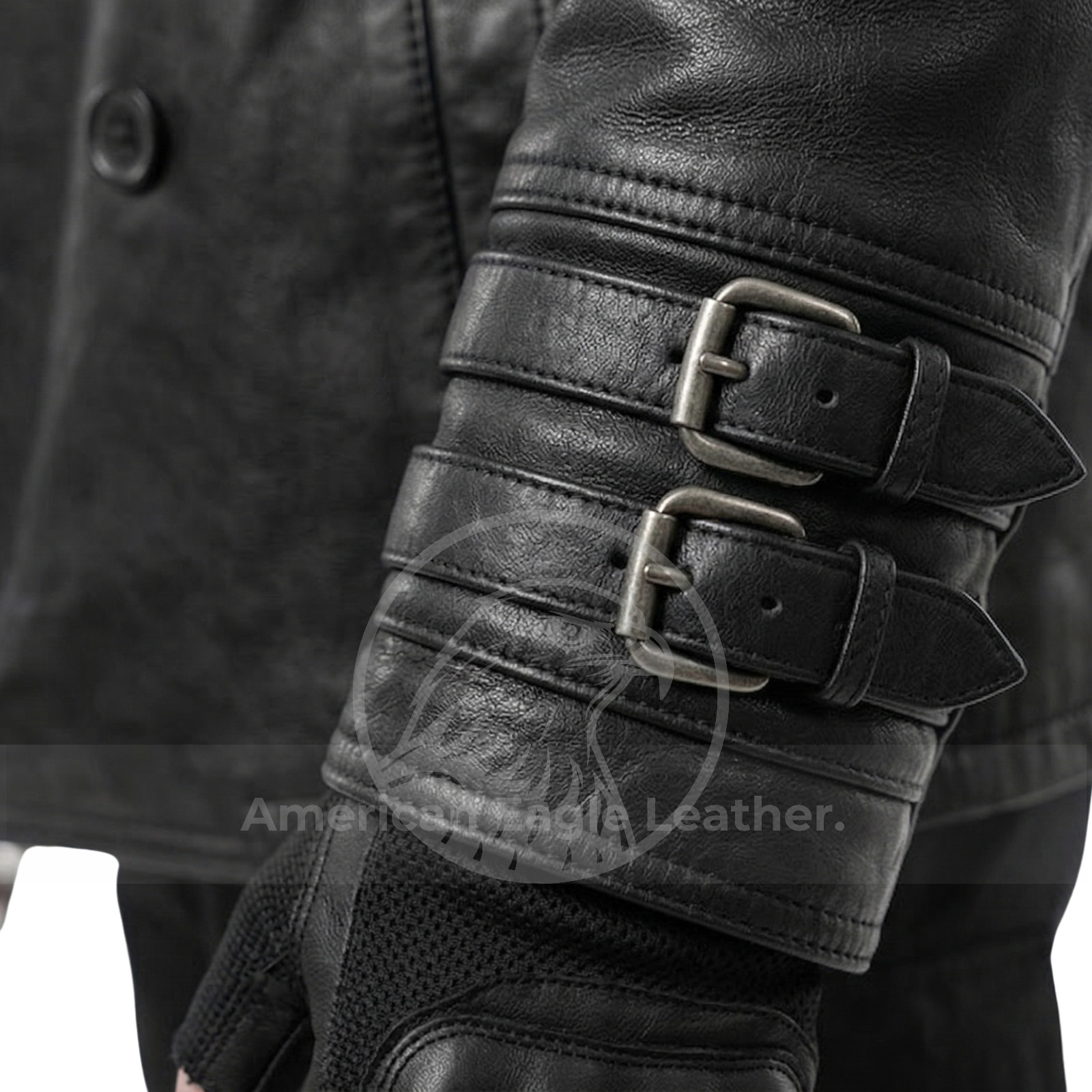 Men’s Cafe Racer Black Cowhide Leather Jacket Genuine Vintage Biker Motorcycle