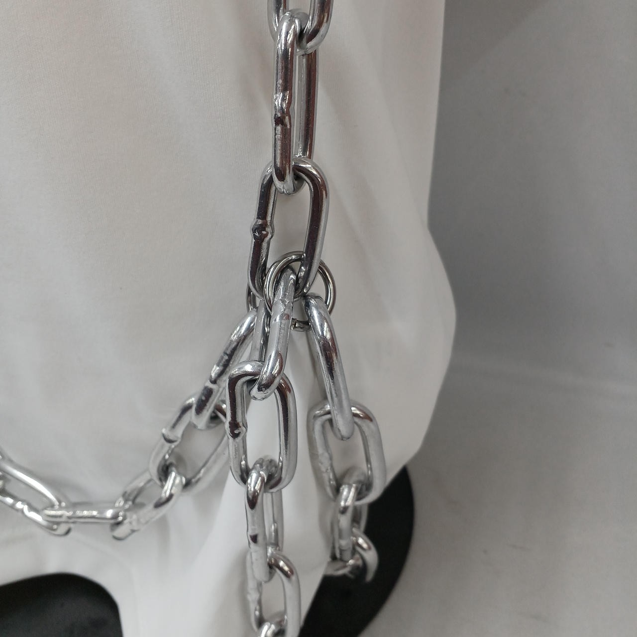 Comme Des Garçons Chain Harness T-Shirt S White Polyester
