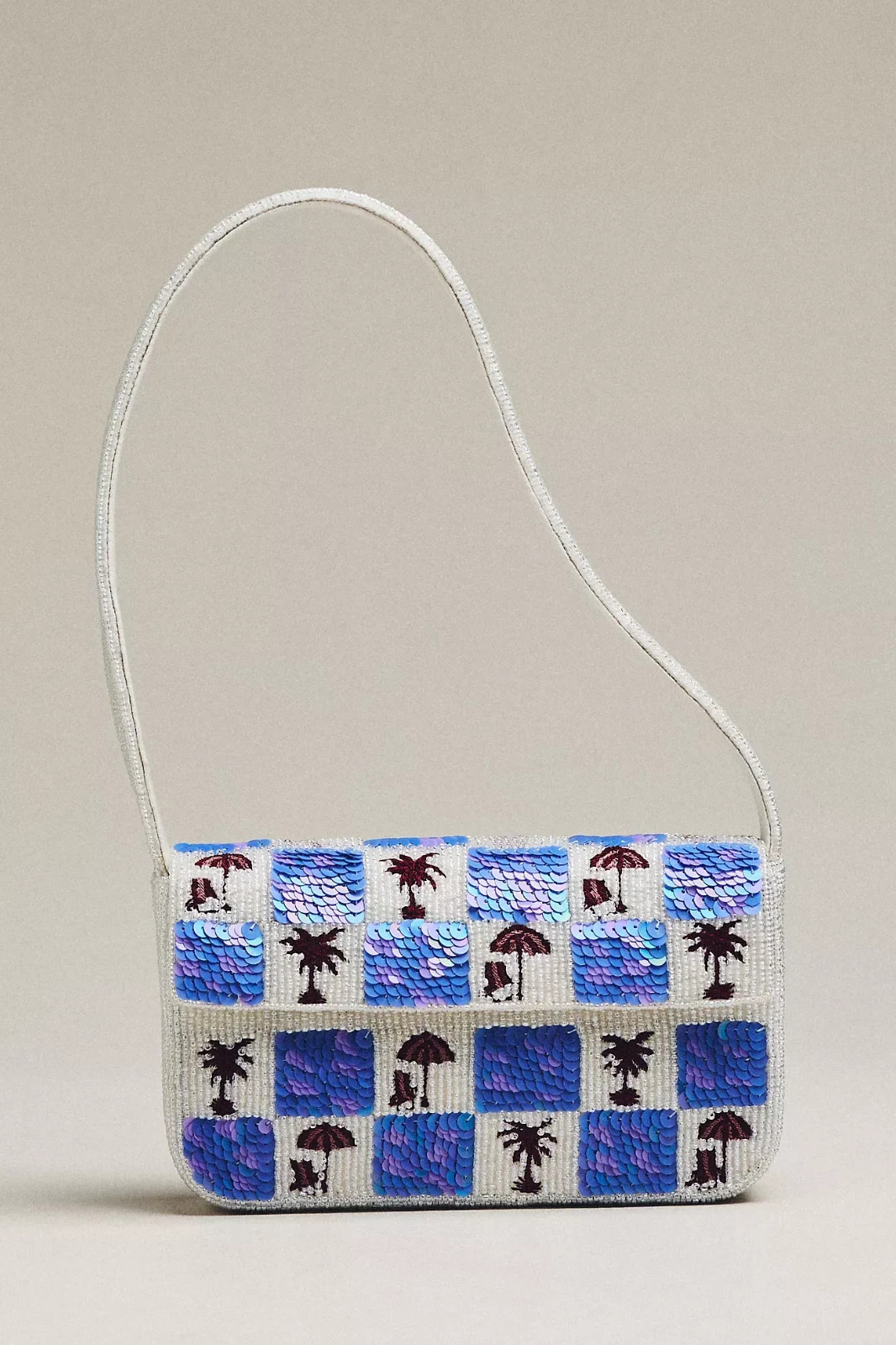 Anthropologie Fiona Shoulder Bag: Metallic Heart Edition