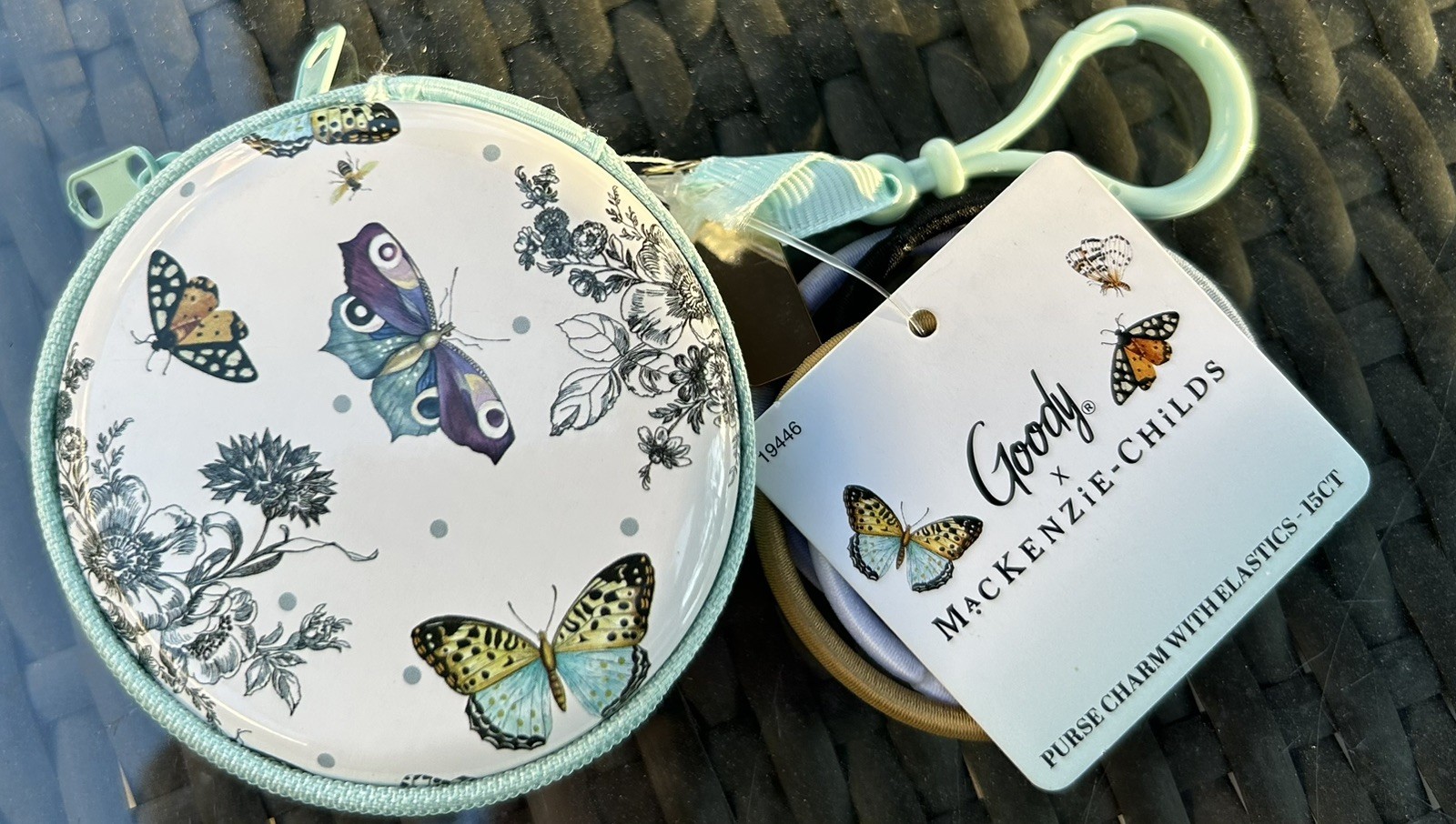 Mackenzie Childs X Goody Rose Butterfly Purse Charm With Elastic