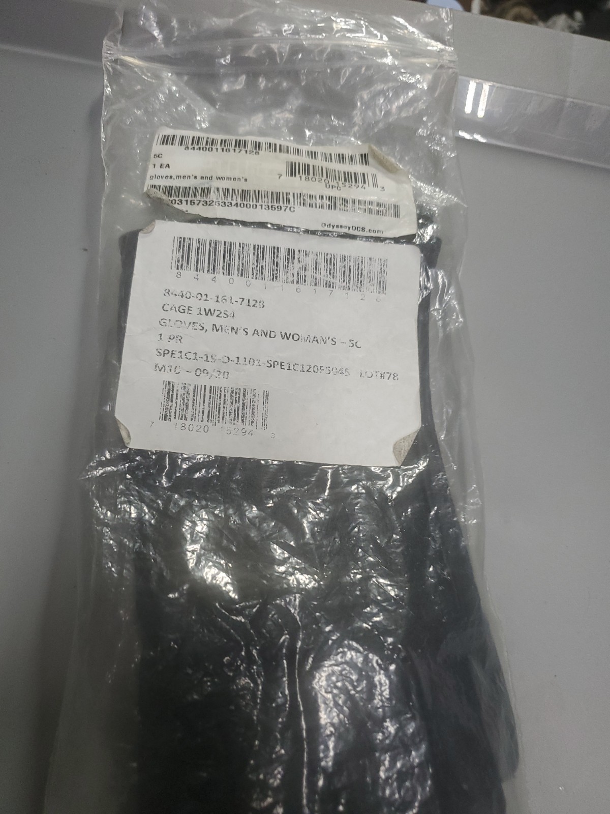 Black Sheepskin Officers Dress Gloves Poly/Wool Lined – New *mocinc1982* Size 5c