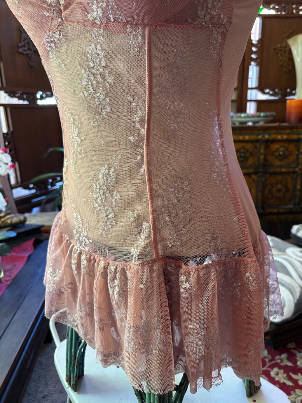 NEW BUSTIER Corset Victorias Secret Angels 36C Mesh BARBIE PINK sexy flirty