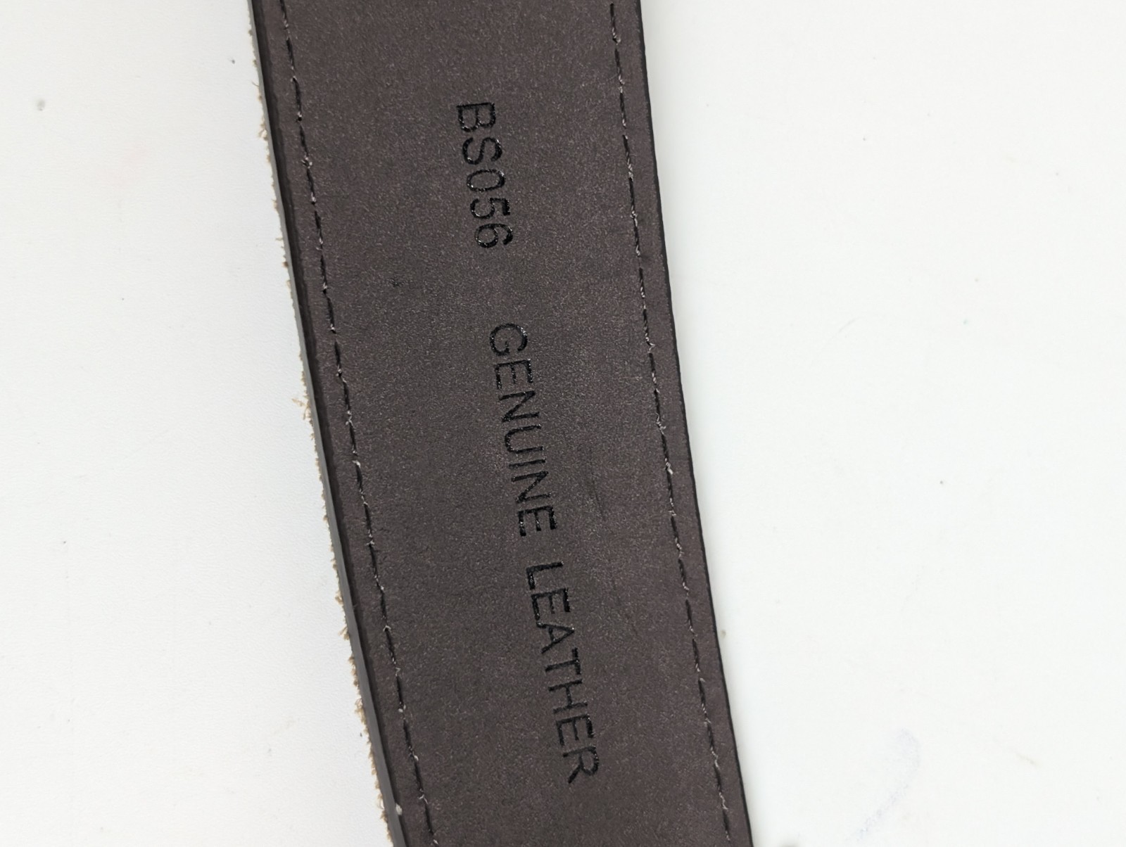 Genuine Leather Brown Belt Teal Floral Oval Buckle Removable Snap Closure