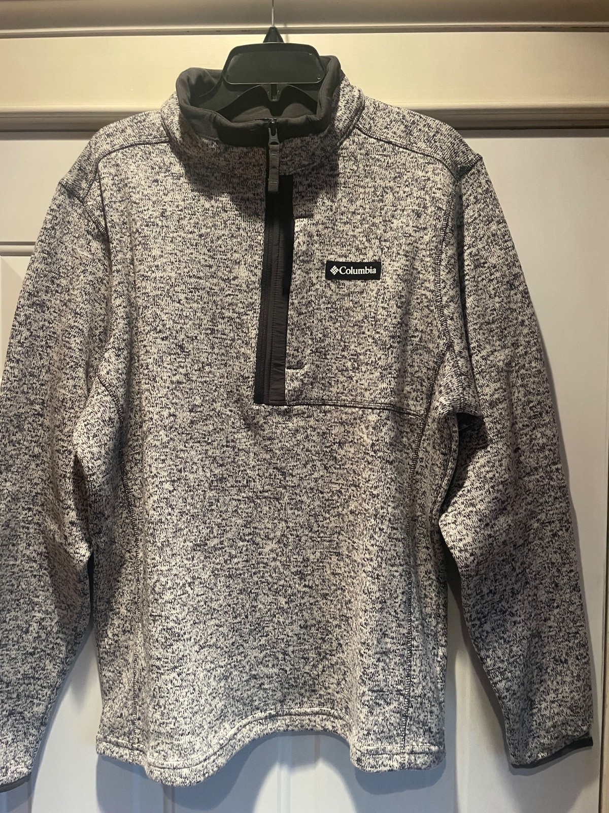 MENS LARGE COLUMBIA 1/2 ZIP FLEECE PULLOVER NWOT