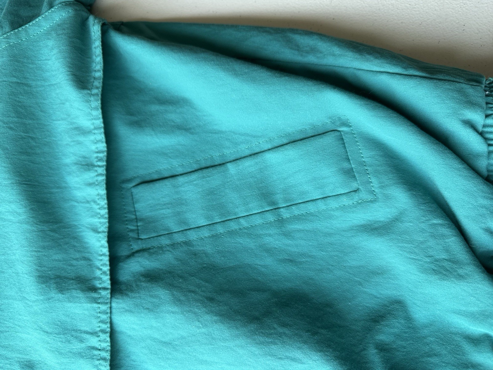 Vintage 90s California Imperial Windbreaker Jacket Teal Nylon USA Made XXL 52