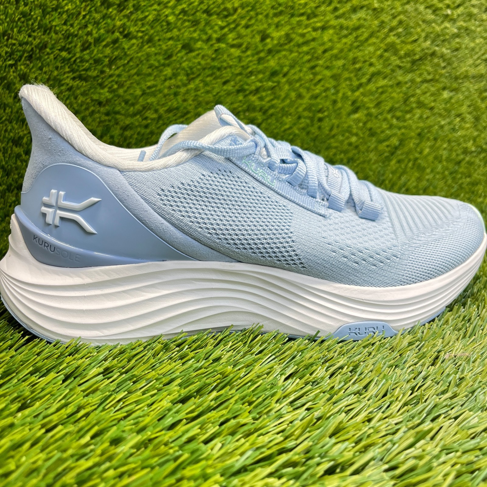 Kuru Atom 2 Womens Size 8.5D Blue White Athletic Running Walking Shoes Sneakers