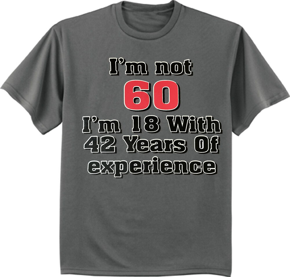 60th Birthday T-shirt Mens Gifts Dad Fathers Day Graphic Tee Clothing Apparel