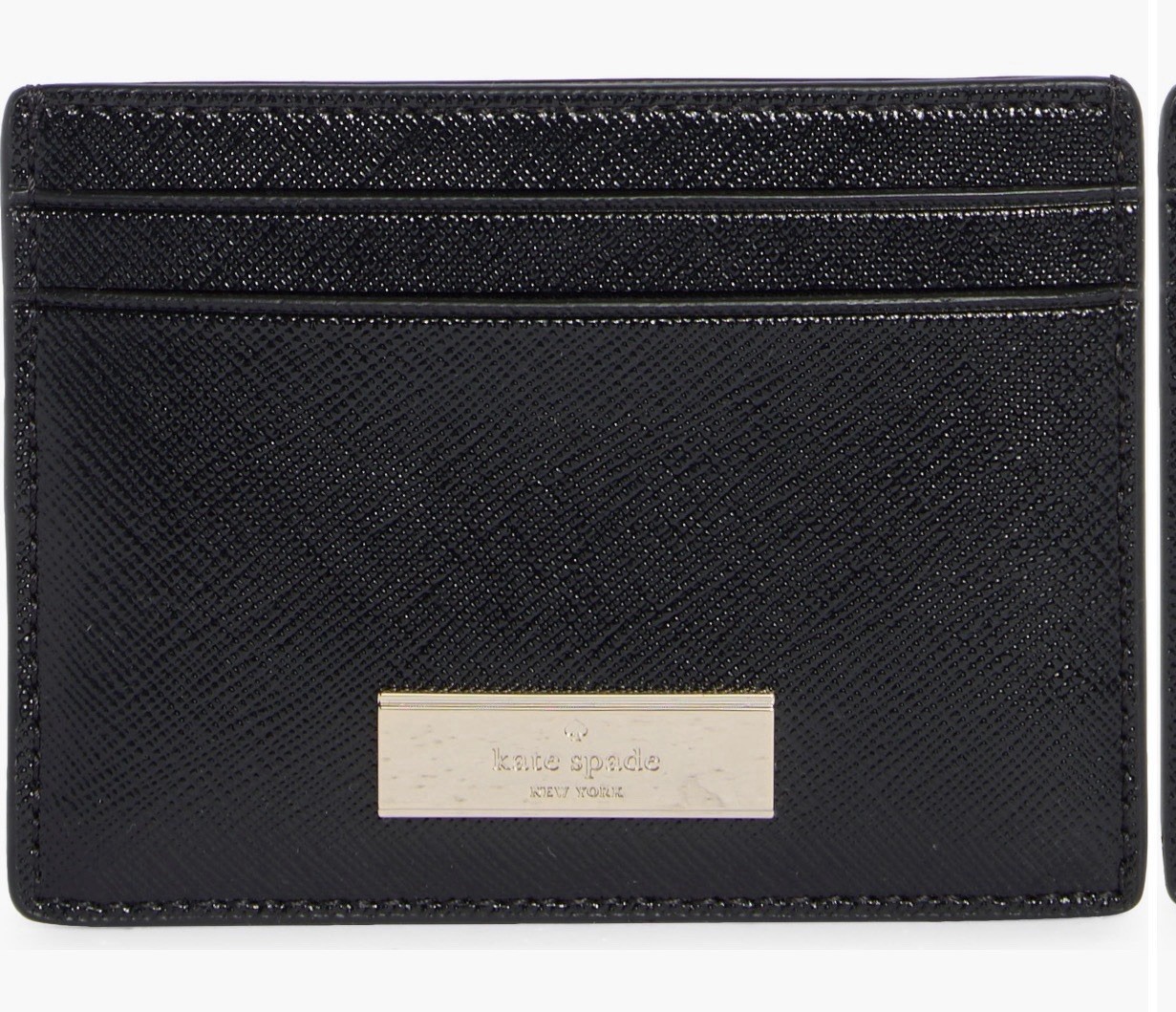 Kate Spade New York Black Leather Women’s ID & Document Holder NEW in Box
