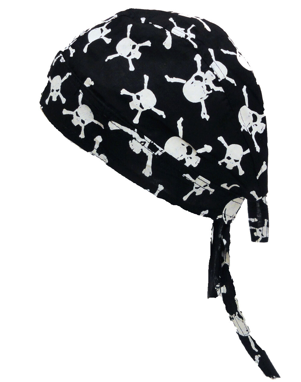 6pc Skull Caps Sweat Do Rag Head Wrap Dew Bandana 100% Cotton Motorcycle Biker