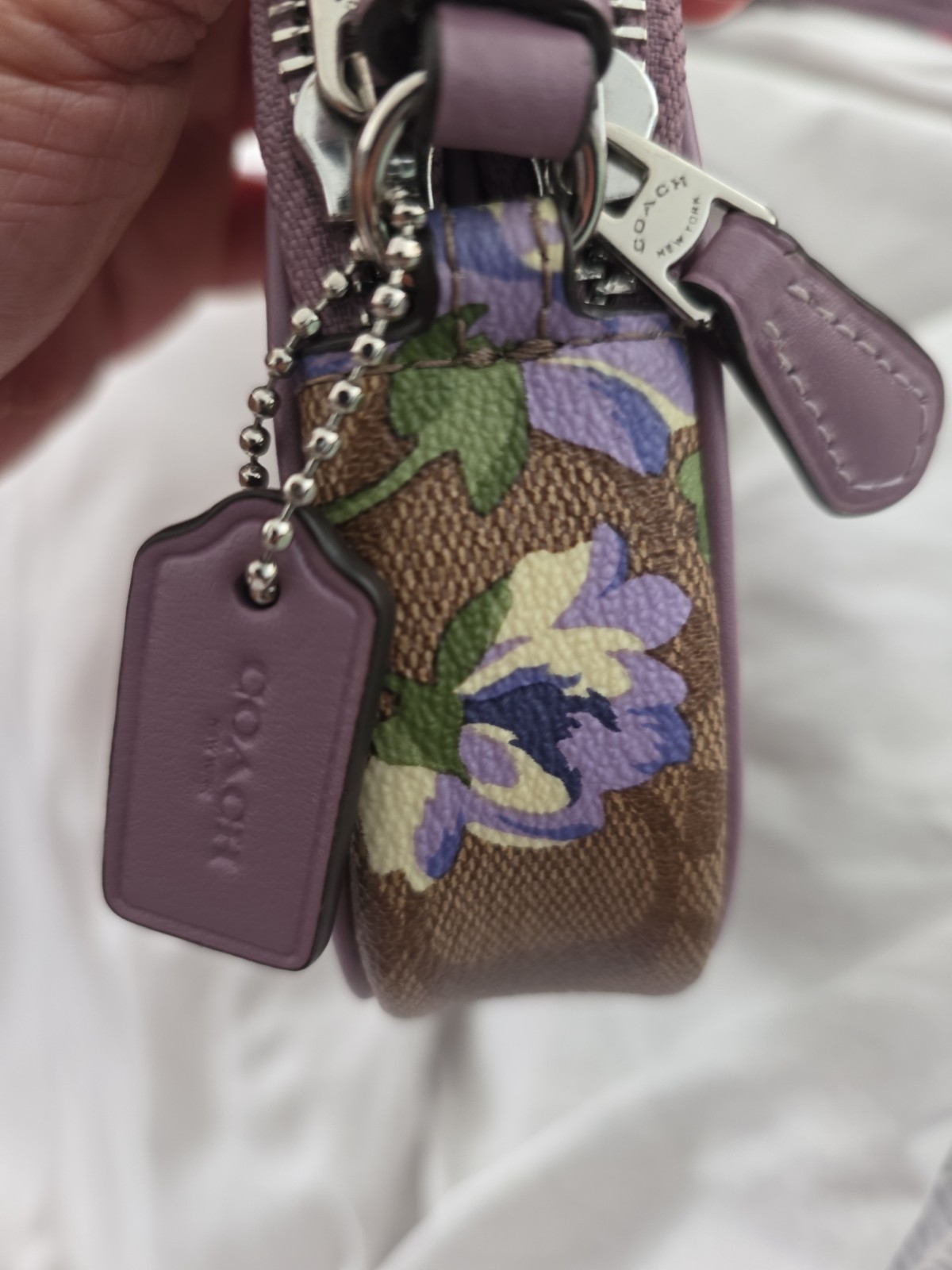 Coach Floral Print Pink Mini Jamie Camera Bag Crossbody Bag