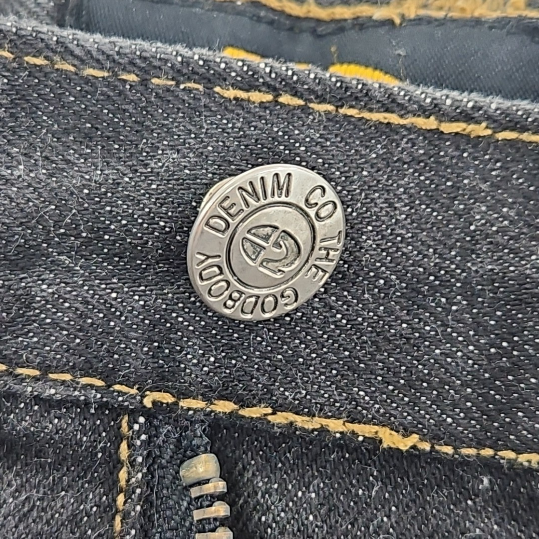 GodBody Denim Carpenter Shorts Men’s 42 Black 13.5″ Inseam EUC Made in Russia