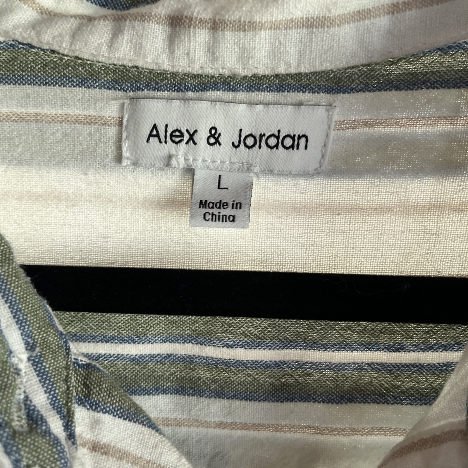 Alex And Jordan : Woman Button Down Short Sleeve ,Short Style LG