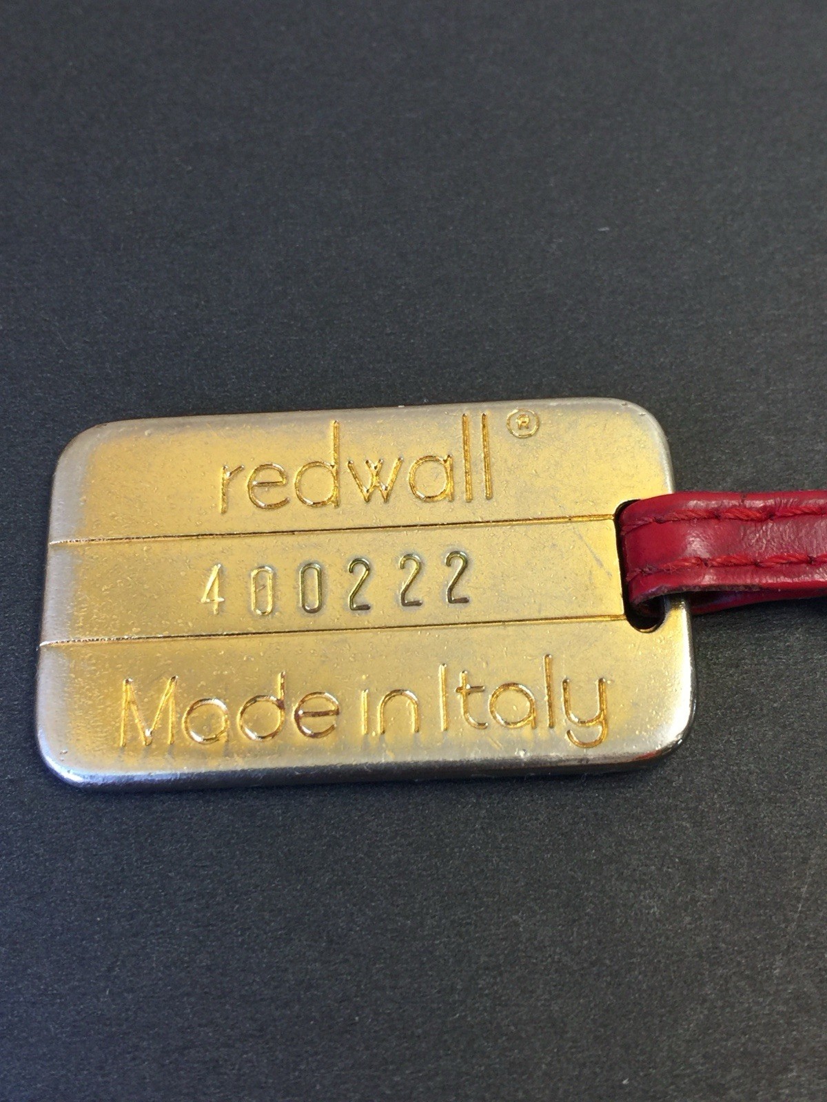 Vintage Moschino Numbered Redwall Keychain