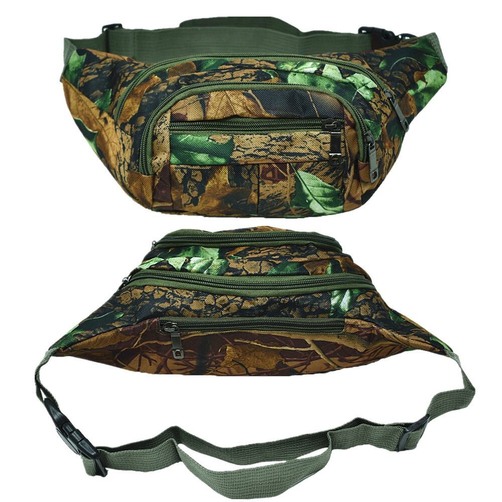 Fanny Pack Belt Waist Bag Military camouflage Sports Pouch Hip Fishing Bumbag