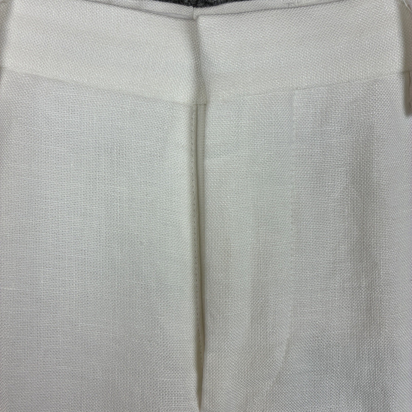 Baird McNutt Murano Linen Pants Men’s 30×30 White Chino Lined Cuffed Flat Front