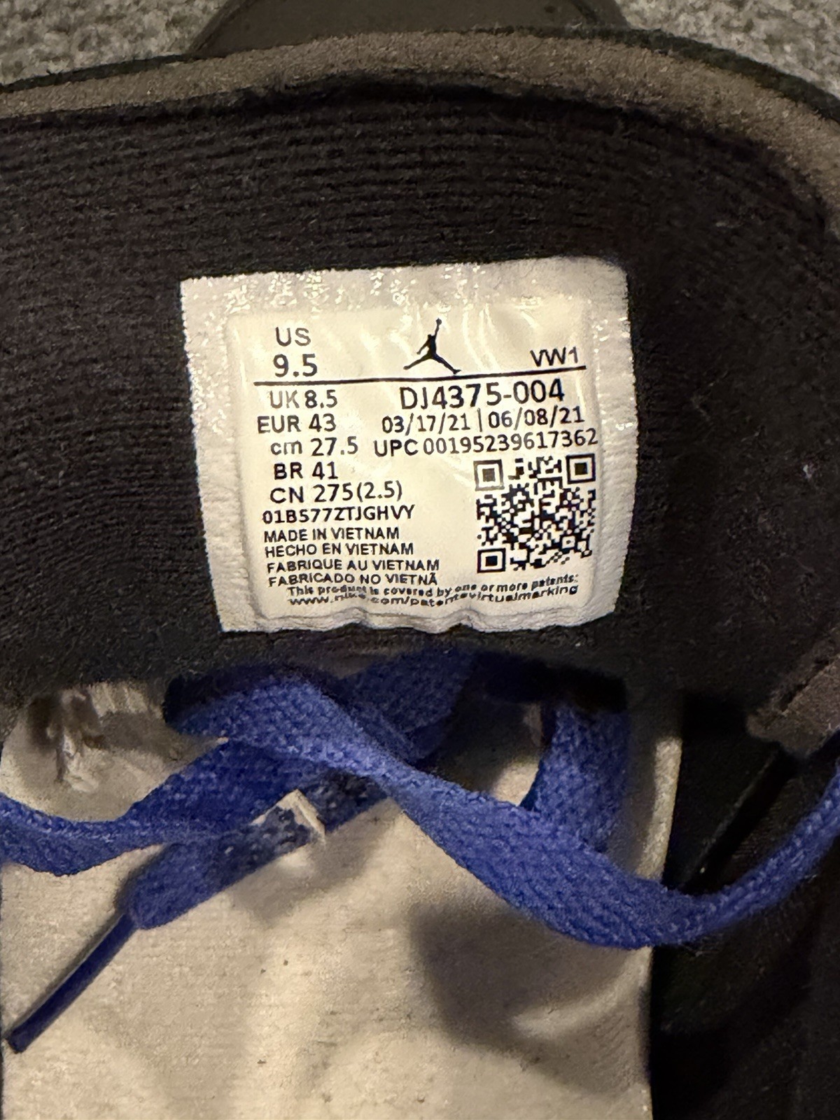 Nike Air Jordan 2 Retro Low SP Off-White Black Varsity Royal DJ4375-004 Trophy