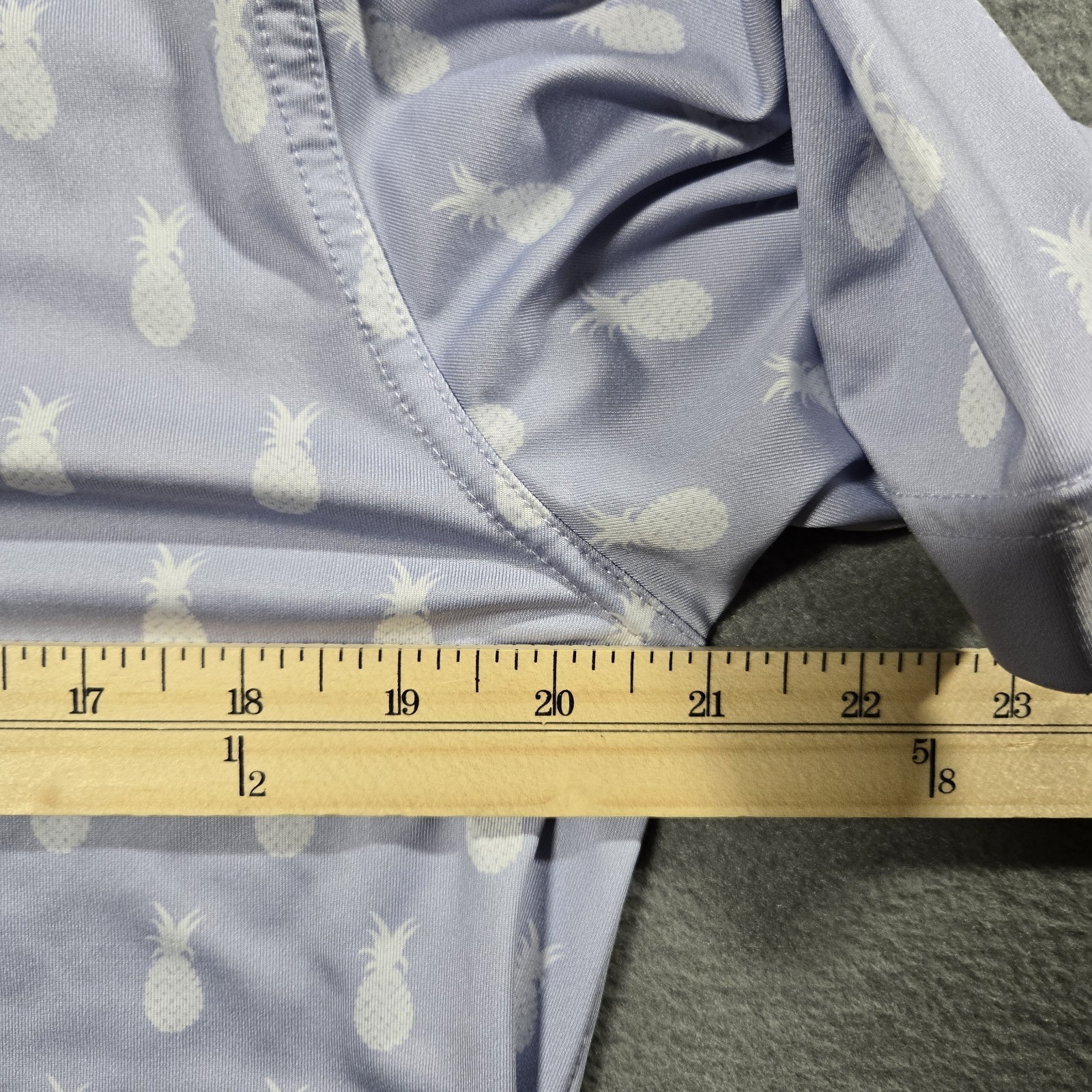 Waggle Polo Golf Shirt – Mens Size M – Performance Stretch Pineapple Geometric