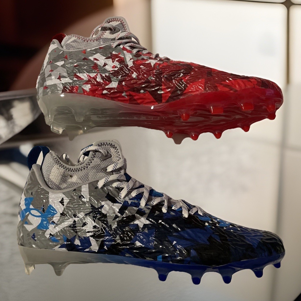 Under Armour Spotlight Clone MC LE USA Mens SZ 12.5 Football Cleats 3026335-100