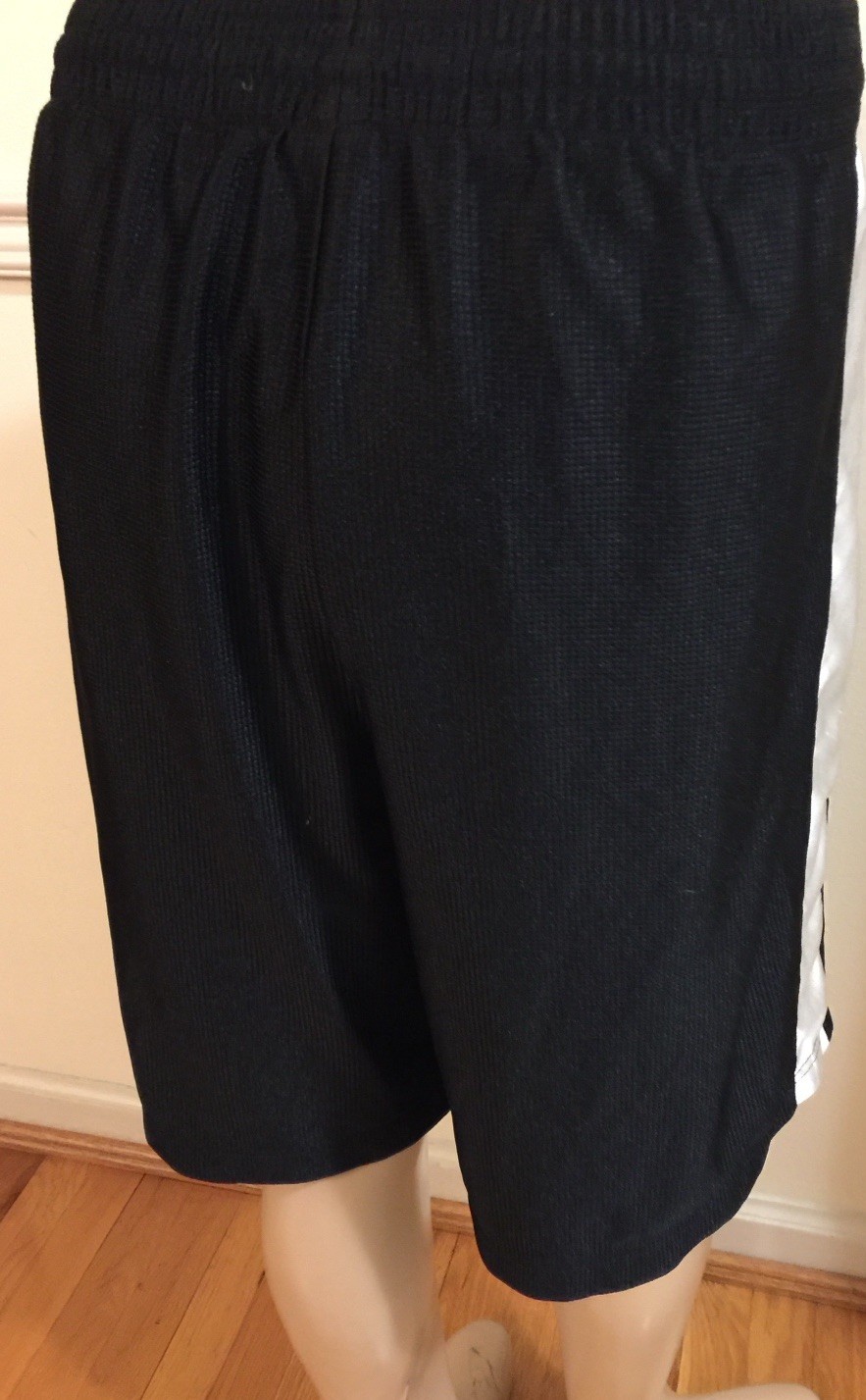 Men Nike XL Black Basketball Shorts Casual Elastic Waist 207630-022 Dazzle -Spot