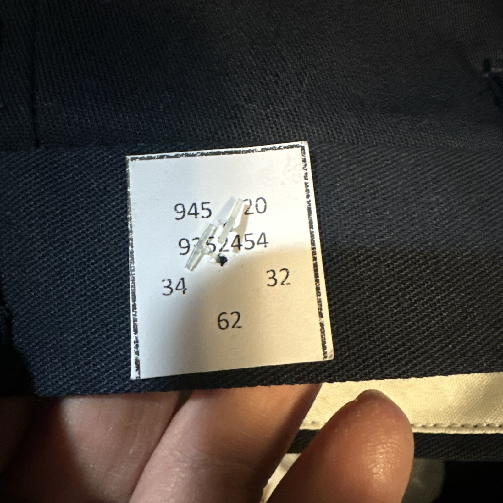 2 Cintas Comfort Flex Navy Blue Work Pants Size 34×32 #945-20 Very Comfortable