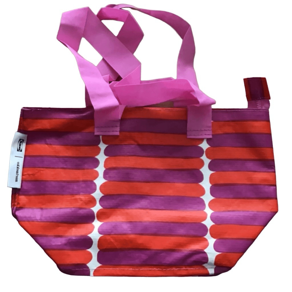 IKEA x Marimekko BASTUA Tote Small Bag Purse w/ Zipper 8.75” X 8.75” X 6”