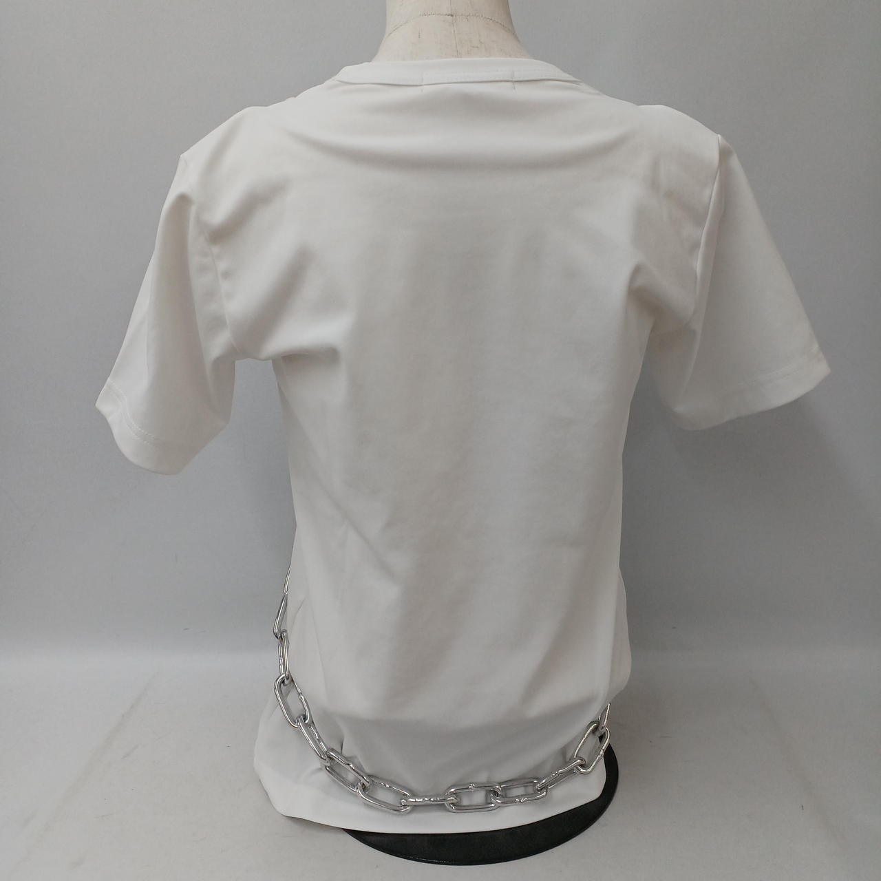 Comme Des Garçons Chain Harness T-Shirt S White Polyester