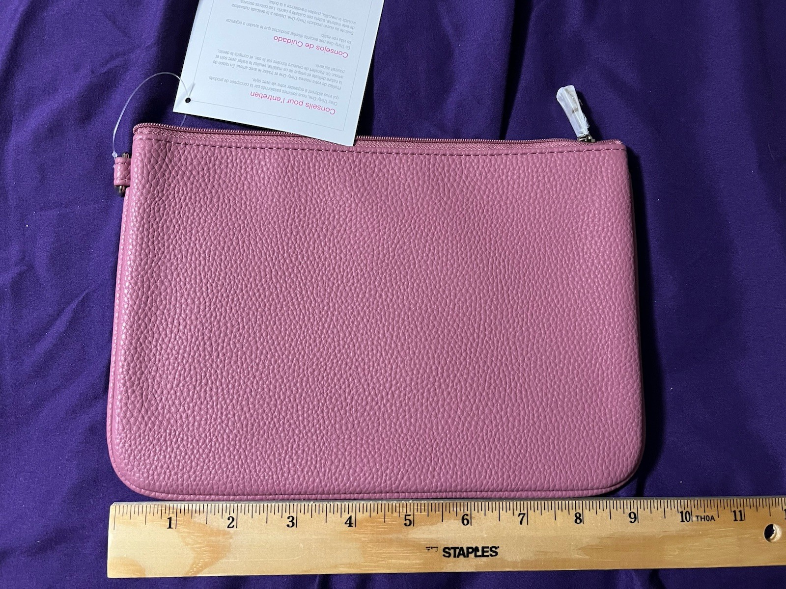 New Thirty-One Rubie Mini W/ Matching Wristlet Strap (sweet Blossom Pebble)