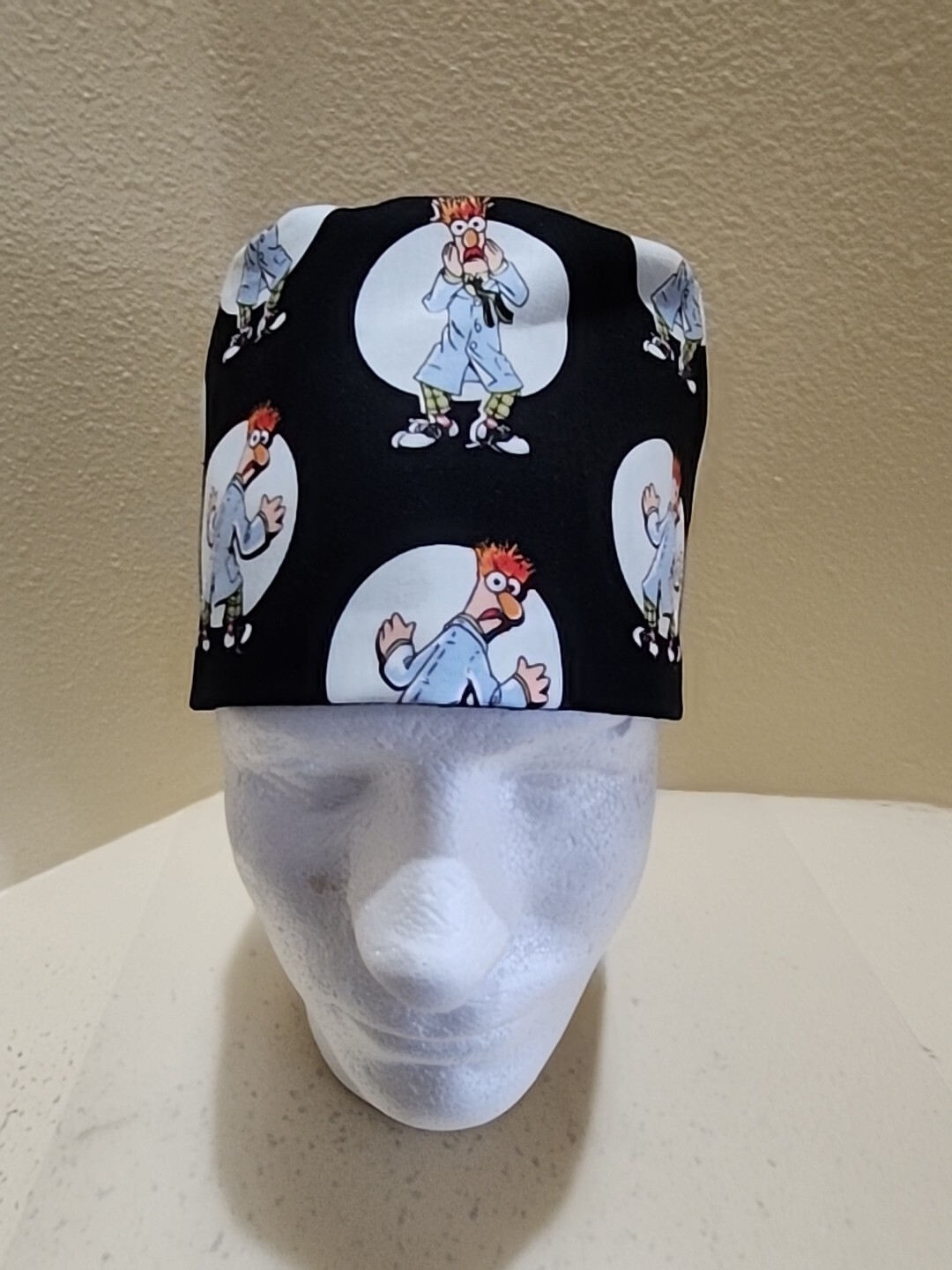 Beaker Muppet Men’s Skull/Chemo Surgical Scrub Hat/Cap Handmade