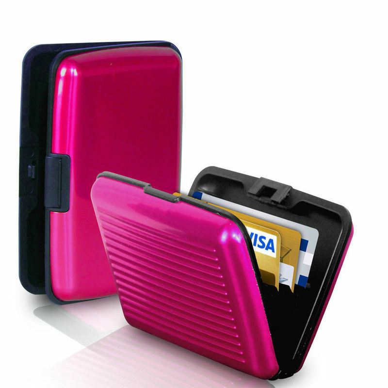 Unisex Waterproof Business ID Credit Card Wallet Holder Aluminum Metal RFID Case
