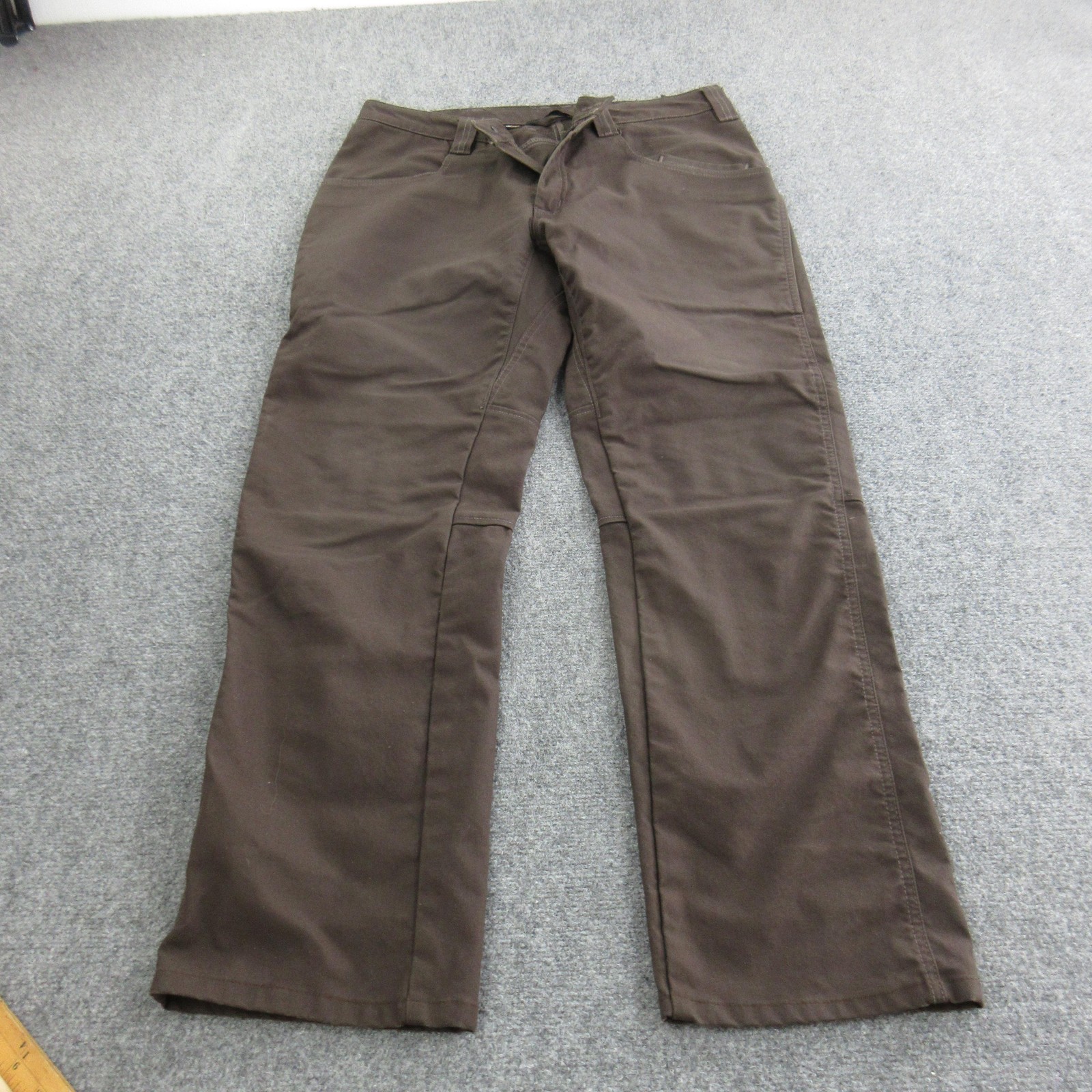 1620 Work Pants Mens 36×28 Brown Cordura Canvas Stretch Relaxed Made USA