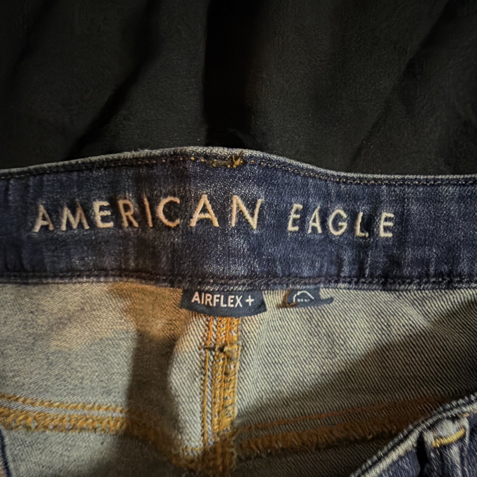 American Eagle AirFlex+ Men’s Dark Wash Blue Denim Bootcut Mid Rise 5-Pkt